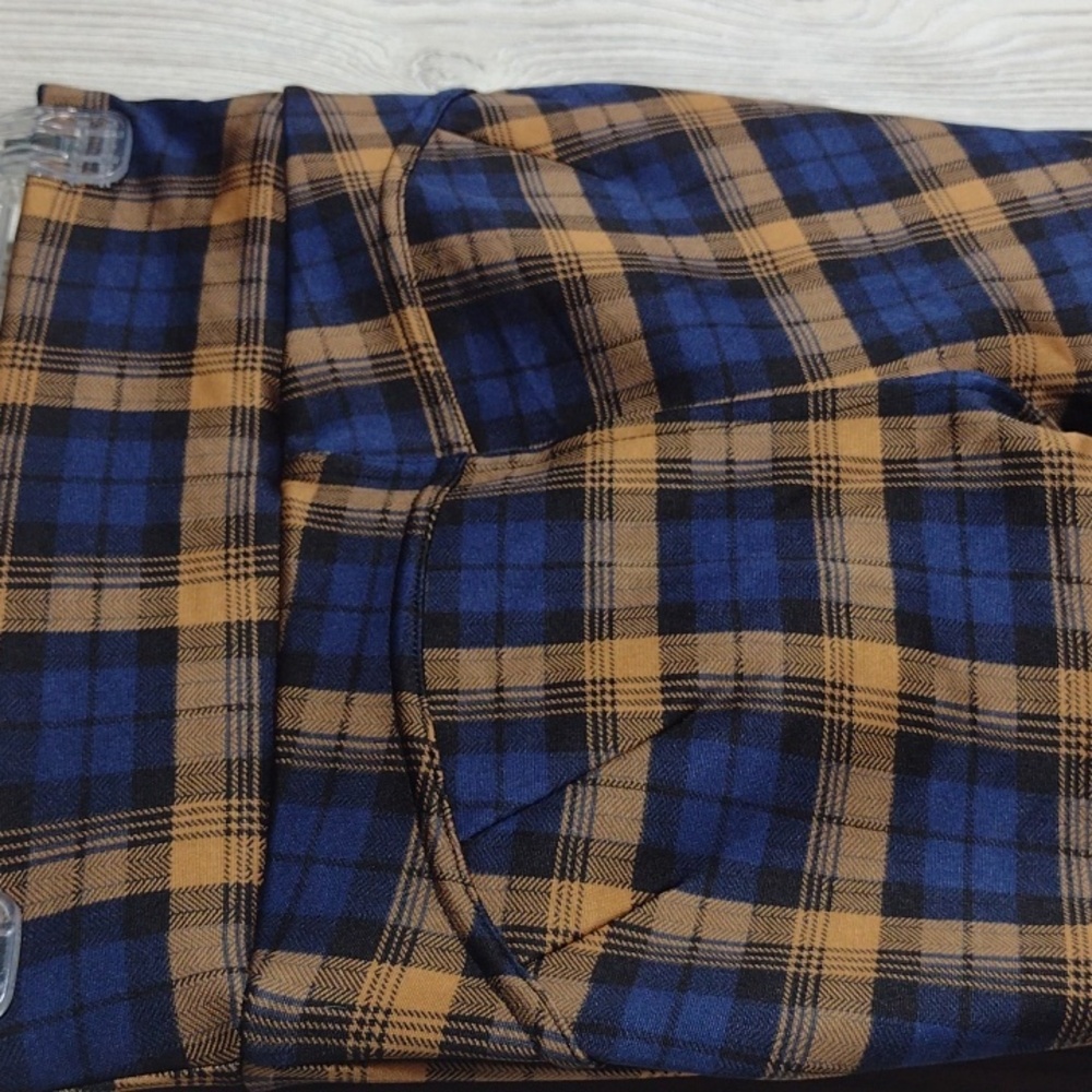 High Rise Plaid Stretch Pants - Picture 8 of 11